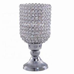 Portavelas DE HURACANES DE Metal de cristal de 3 tamaños diferentes para boda, hogar, mesa, centros de mesa decorativos de plata - Product Image 5