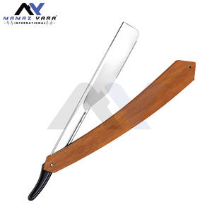 Navaja de Afeitar de Madera Oscura con Mango Recto y Hoja Recta de Acero Inoxidable para Afeitar, Navajas de Barbero, Navaja de Afeitar de Hoja Recta - Product Image 6