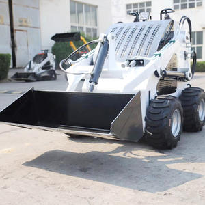 Mini cargadora de dirección deslizante 1000KG nuevo motor CE usado tracción en las ruedas 4x4 venta al por menor maquinaria de movimiento de tierras cargador de dirección deslizante - Product Image 3