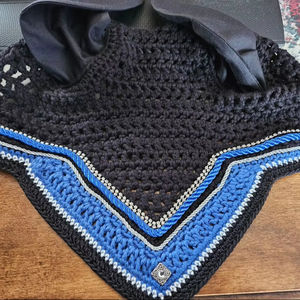 Diseño personalizado, velo de mosca de caballo/capó de oreja, productos de equitación, productos de caballo de alta calidad, velo de mosca de oreja con el logotipo de su marca - Product Image 1