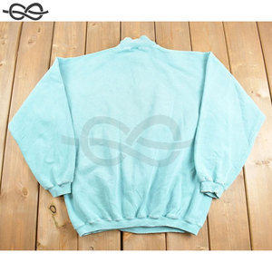 Suéter polar personalizable OEM Vintage Color Quarter Zip sudadera cómoda y cálida para hombres y mujeres tejido - Product Image 4