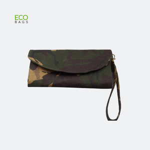 Étui portefeuille en toile de coton écologique de l'usine du Vietnam Style Vintage lettre motif fermeture à glissière conceptions personnalisées réutilisables - Product Image 1