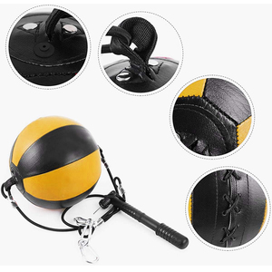 Saco de boxeo de doble extremo, Boxeo llamativo para entrenamiento, pelota terminada en velocidad, equipo de ejercicio de culturismo de la mejor calidad - Product Image 4