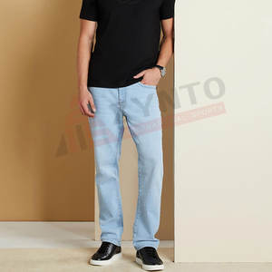 Pantalon en jean décontracté 2025, pantalon en jean pour homme, best-seller, pantalon en jean avec logo personnalisé pour la vente en ligne - Product Image 3