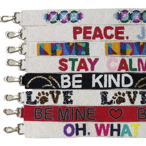 Correa para teléfono móvil hecha a mano con cuentas de diseñador para mujer, correa para guitarra, Correa transparente para bolsa de viaje - Product Image 1