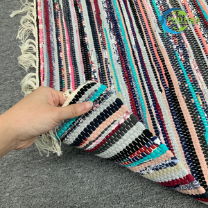 สินค้าขายดีพรมปูพื้นเพิ่มพื้นที่ของคุณด้วยพรมเศษผ้าทำด้วยมือจากเวียดนาม - Product Image 2