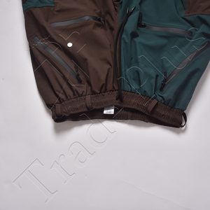 Pantalon de ski imperméable pour homme, color-block, taille élastique, vêtements de neige d'extérieur, matière polyester et nylon - Product Image 5