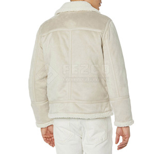 Comfortable Fashion <b>Men's</b> Winter Cow Skin <b>Jacket</b> High Quality Custom Design Stand Collar Front Logo Waterproof Breathable Custom - Product Image 5