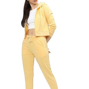 Service professionnel assurant une qualité supérieure : Sweat à capuche court en coton pour femme, personnalisable sur le devant, pour les marques de vêtements exportatrices en gros - Product Image 1