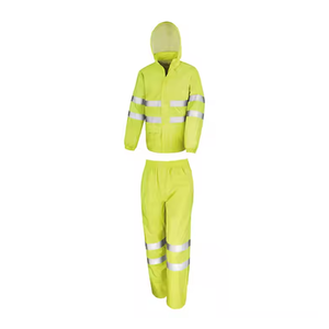 Trajes DE TRABAJO reflectantes de seguridad industrial de alta visibilidad y traje de trabajador de fábrica uniforme de trabajador 2024 Color verde fluorescente personalizado - Product Image 4