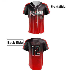 Vente en gros de maillots de baseball de meilleure qualité personnalisés par sublimation vêtements d'uniforme de baseball de qualité - Product Image 2