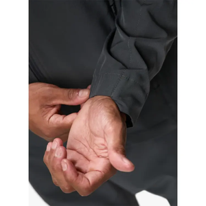 Conjunto Deportivo de Invierno para Hombre, Chaqueta Cortavientos de Nailon Sólido Personalizada con Capucha y Pantalones Deportivos Reflectantes de Poliéster - Product Image 5