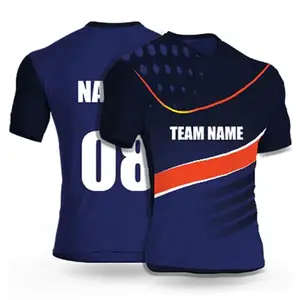 Cricket Jersey Design Full Hand Sport T-Shirt Aangepast Ontwerp Stijlvol Ontwerp Cricket Truien T-Shirt