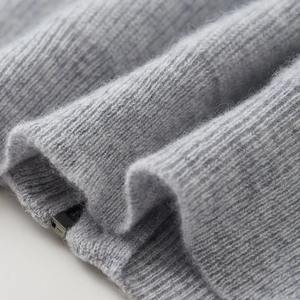 New Air Layer Thick Hoodie 100% Merino Wool Knitted Zipper <b>Cardigan</b> Casual Fashion Warm <b>Men's</b> Wear <b>Long</b> Sleeve Autumn Winter - Product Image 4