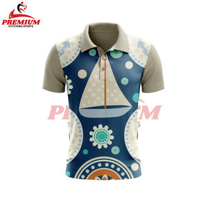 Camisa Polo de Golf Sublimada para Hombre, Camisa de Manga Corta con Estampado de Cuello que Absorbe La Humedad para Golf y Ropa Casual - Product Image 3