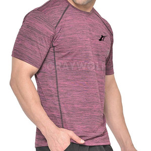 T-shirt d'entraînement 100 % coton personnalisé, anti-humidité, respirant, séchage rapide, écologique, pour la gym et le sport, haut de fitness court - Product Image 3