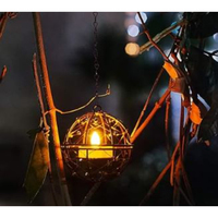Lanterne marocaine en fer avec motif découpé, couleur et taille personnalisables, indice de protection IP55, lampe de décoration de table pour Ramadan et Eid