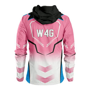 Veste coupe-vent décontractée unisexe en nylon 100% personnalisée, à capuche, de haute qualité, séchage rapide, imperméable, respirante, motif personnalisé - Product Image 2