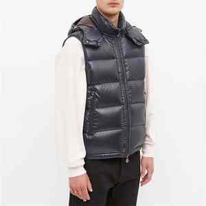 Chaqueta sin Mangas de Golf para Hombre, Primavera, Ecológica, de Lona, Talla Grande, Calidad Personalizada, Impermeable, Transpirable, Estilo Urbano, Blanca, Acolchada - Product Image 2