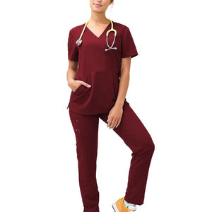 Vêtements de travail unisexes personnalisés à la vente chaude, blouses de travail confortables pour les professionnels de la santé et de la beauté, ensembles de blouses de travail - Product Image 6