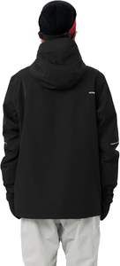 Veste de snowboard coupe-vent imperméable pour hommes personnalisée manteau de ski d'hiver à fermeture éclair avec capuche vêtements de sport de plein air en gros - Product Image 6