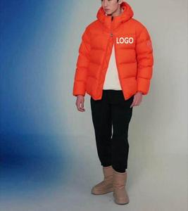 แจ็กเก็ตขนห่าน90% สำหรับผู้ชายเสื้อฮู้ดสไตล์ลำลองออกแบบได้ตามต้องการ - Product Image 4