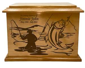 Urna Funeraria de Madera para Cenizas Humanas, Urna de Cremación para Amantes de la Naturaleza con Grabado, Urna de Madera para Fotos de Mascotas - Product Image 2