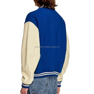 Veste universitaire de qualité supérieure pour hommes manteau d'université brodé en polyester coupe-vent manches longues bouton pression avant - Product Image 5