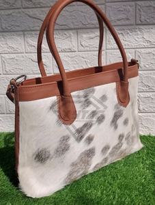 Grand sac à main en cuir de vachette véritable Sac à main portable pour l'été, l'automne et le printemps. - Product Image 3