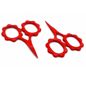 Mini Sunflower Red Daisy Kelmscott Design Embroidery Scissors Stainless Steel Right-Handed Hair Use <b>Thinning</b> - Product Image 3