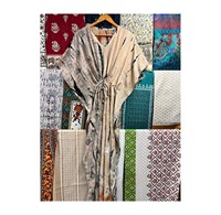 Robe Caftan en crêpe de soie Robe Maxi Tie-Dye pour femme Boho Chic Tie Dye Silk Swim Cover-up Luxury Resort Wear Tie Dye Caftan Dress