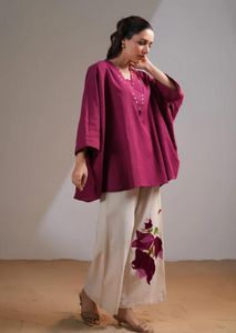 Ensemble de costumes à manches longues pour femmes, imprimé, décontracté, pour le bureau et les vacances, pantalon indien, pantalon en coton, vente en gros de cordon - Product Image 4