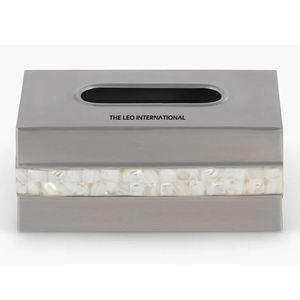 Caja de pañuelos de Metal de Calidad exclusiva, diseño elegante, organizador de baño de Metal de acero inoxidable, soporte de pañuelos para el hogar o el Hotel - Product Image 1