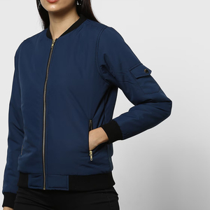 Chaqueta Bomber de la mejor calidad para mujer, diseño profesional, gran oferta, transpirable, ligera, de talla grande, con cierre de cremallera para invierno, 2025 - Product Image 2