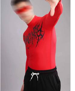 เสื้อออกกำลังกายพรีเมี่ยมสำหรับผู้ใหญ่2025เสื้อยืดรัดรูปผ้าใยไฟเบอร์สำหรับผู้ชายเสื้อสีทึบทันสมัยล่าสุด - Product Image 4