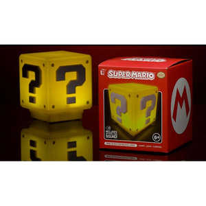 Lámpara de Mesa Super Mario Mini Question Mark Block con Fuente de Luz LED y Pantalla Amarilla - Product Image 4