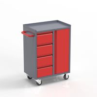 Chariot de rangement d'outils d'atelier en acier, rangement efficace avec personnalisation OEM
