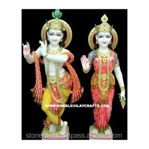 สวยหินอ่อนลอร์ด Radha กฤษณะรูปปั้น - Product Image 1