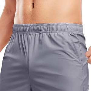 Shorts Deportivos de Alta Calidad al por Mayor para Entrenamiento y Fitness, Tejido de Secado Rápido, Cintura Alta con Cordón Ajustable, Algodón/Poliéster - Product Image 4
