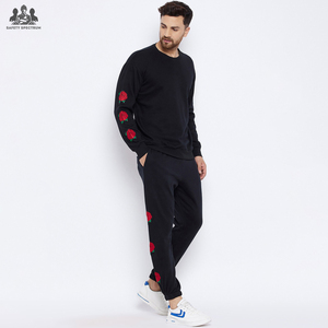 Ensemble de survêtement décontracté pour homme, couleur unie, vente en gros |   Ensemble de survêtement assorti |   Vêtements de sport respirants 100% coton |   Usine - Product Image 1