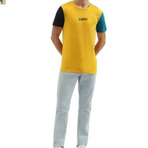 เสื้อยืดแขนสีตัดกันสำหรับเด็กผู้ชายเสื้อยืดผ้าฝ้าย100% ระบายอากาศได้ดีใช้ได้ทั้งชายและหญิง - Product Image 4