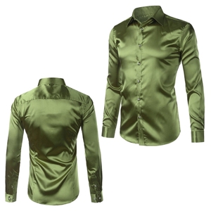 เสื้อเชิ้ตผู้หญิงผ้าฝ้ายป๊อปลิน 100% ระบายอากาศได้ดี เหมาะสำหรับใส่ทำงานในออฟฟิศ ติดกระดุม แขนยาว ลายเรียบ/ลายพิมพ์ โลโก้ด้านหน้า - Product Image 1