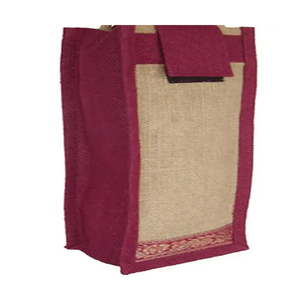 Bolsa de yute de diseño informal de tamaño personalizado, novedad en bolsa de yute, cierre abierto de última calidad Unisex, decoración bordada de Color sólido - Product Image 5