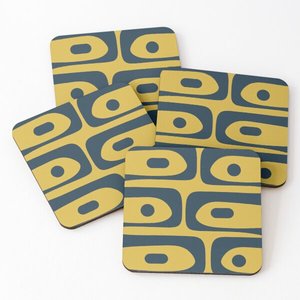 699 madera de Mango/madera de Acacia sobre posavasos para servir té impresos 4 piezas conjunto accesorios de cocina posavasos resina Bambú - Product Image 3