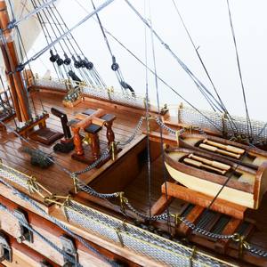 HMS Victory Large 80cm Handcrafted Cedar <b>Wood</b> Craft Nautical Straight Sails Wall <b>Sign</b> Painted Home Decor Personalized Gift Item - Product Image 5