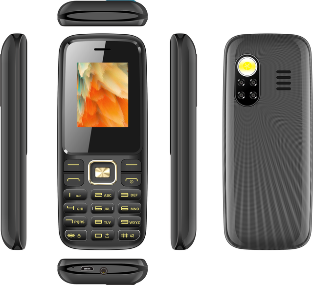 OEM 2G Network Bar Cell Phone 1.77 Inch 2G Feature Mobile Phone Big Battery Dual SIM 32mb+32mb g Feature Phones