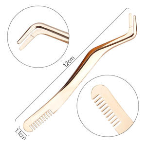 Pince à cils en acier inoxydable de haute qualité pour extensions Pince à épiler pour soins personnels - Product Image 1