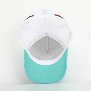 Gorra de béisbol estilo camionero de Vietnam, de 6 paneles, estructurada, con parche tejido, malla, ajustable, hebilla metálica, logotipo personalizado, gorras - Product Image 6