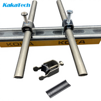 Pince de serrage de câble électrique galvanisée monobloc pour rail en C