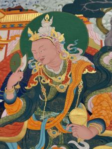 Thangka peint à la main : Guru <span class=keywords><strong>Pema</strong></span> Gyalpo - le Roi du Lotus - Product Image 3